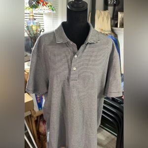 Southern Proper Black and White Men's Polo Shirt